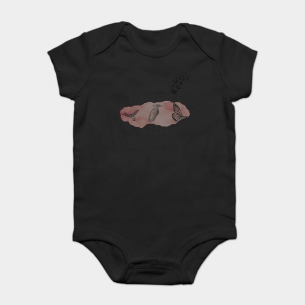 Give Yourself Time Butterfly Life Cycle Baby Bodysuit by The WYLD Tribe